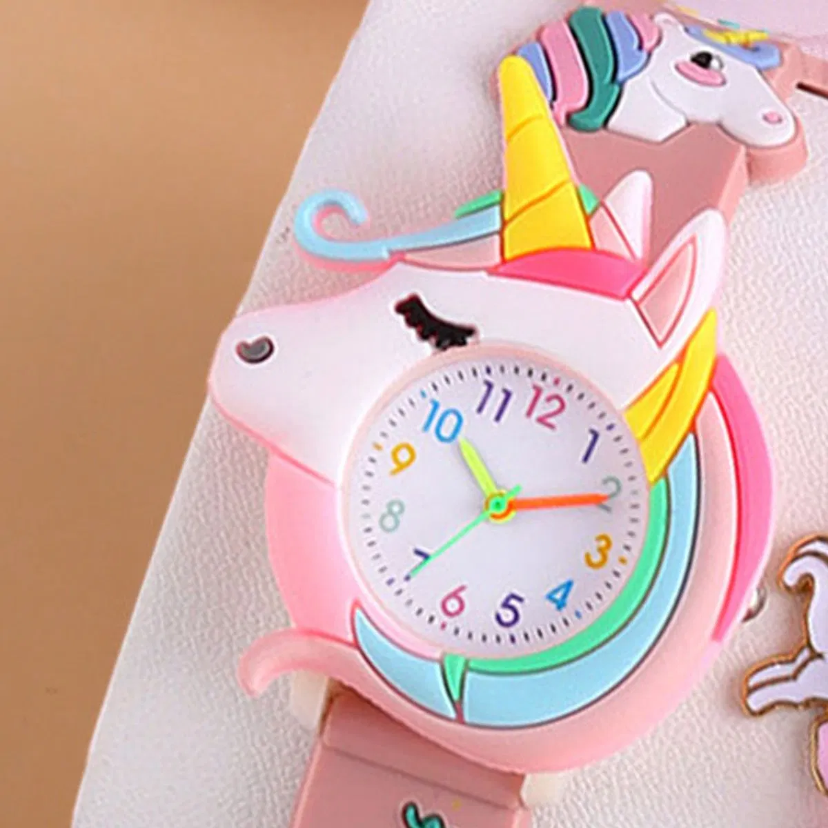 Silicone Unicorn Watch Cute Pink Cartoon Girl Child