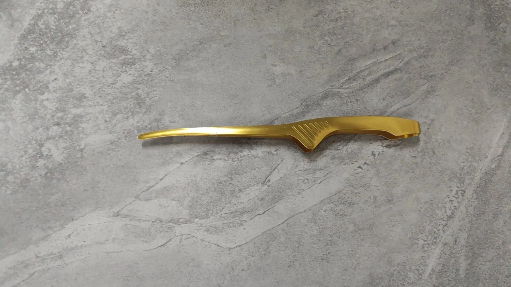 304 Stainless Steel Bull Horn Gold Clip Korean Barbecue Bulgogi Meat Serving Large Clip