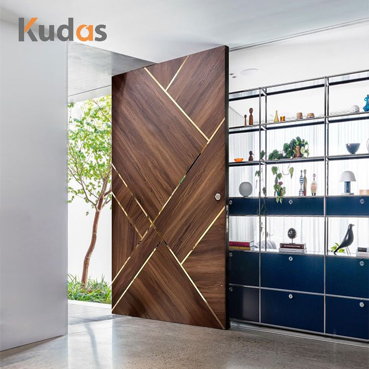 Villa Exterior Security Modern Design Entrance Stainless Steel Entry Front Doors