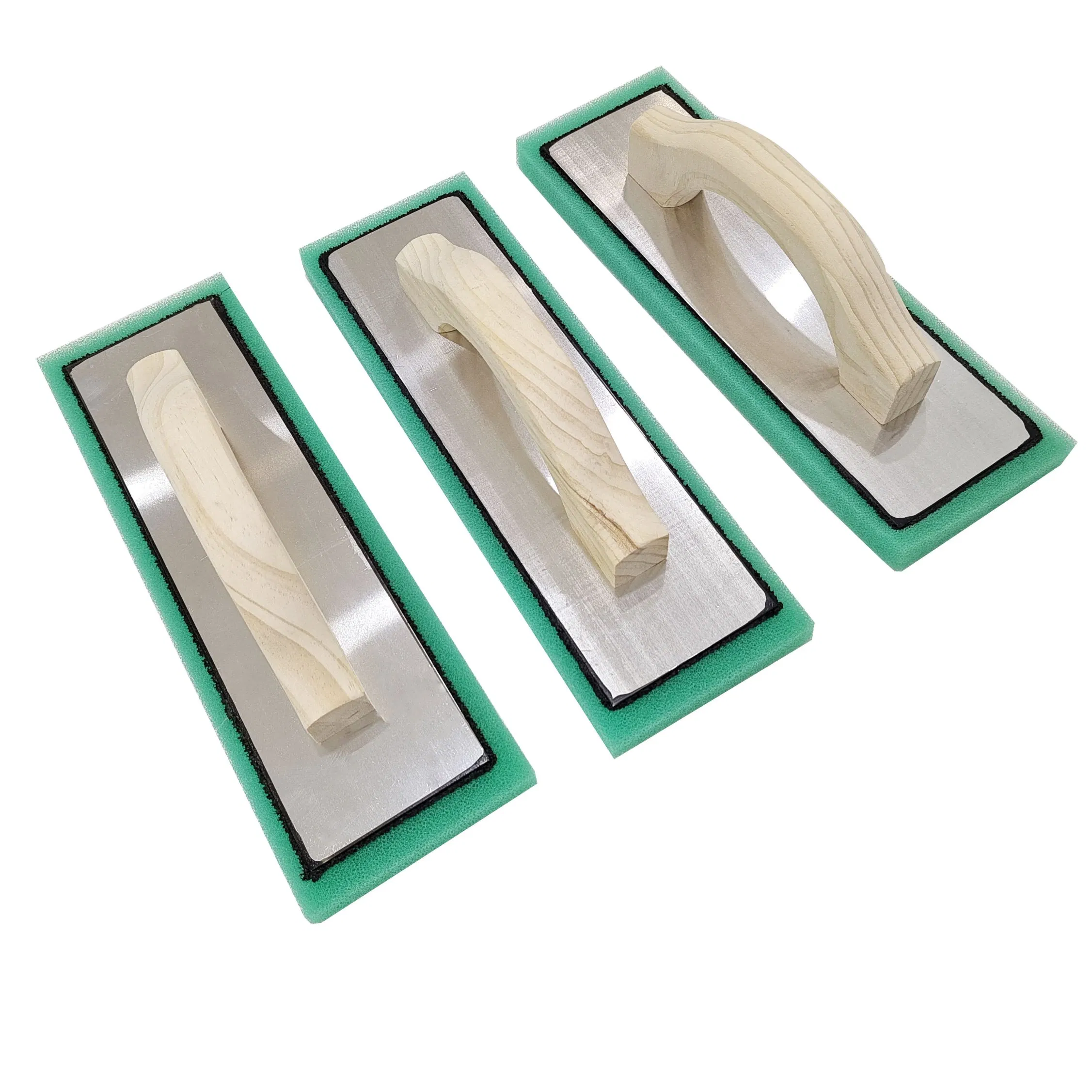 Green Sponge Foam Plaster Trowel Float Stucco Foam Float with Wood Handle for Construction Tools