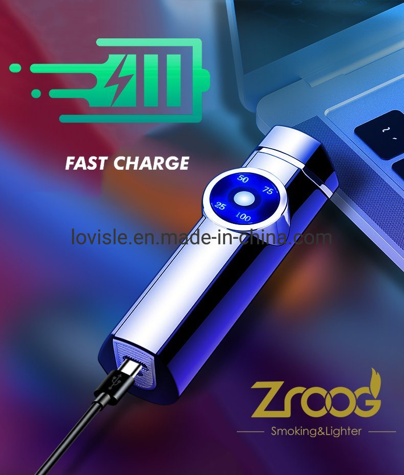Arc Lighter Windproof Lighter Electric USB Survival Lighter with LED Battery Indicator