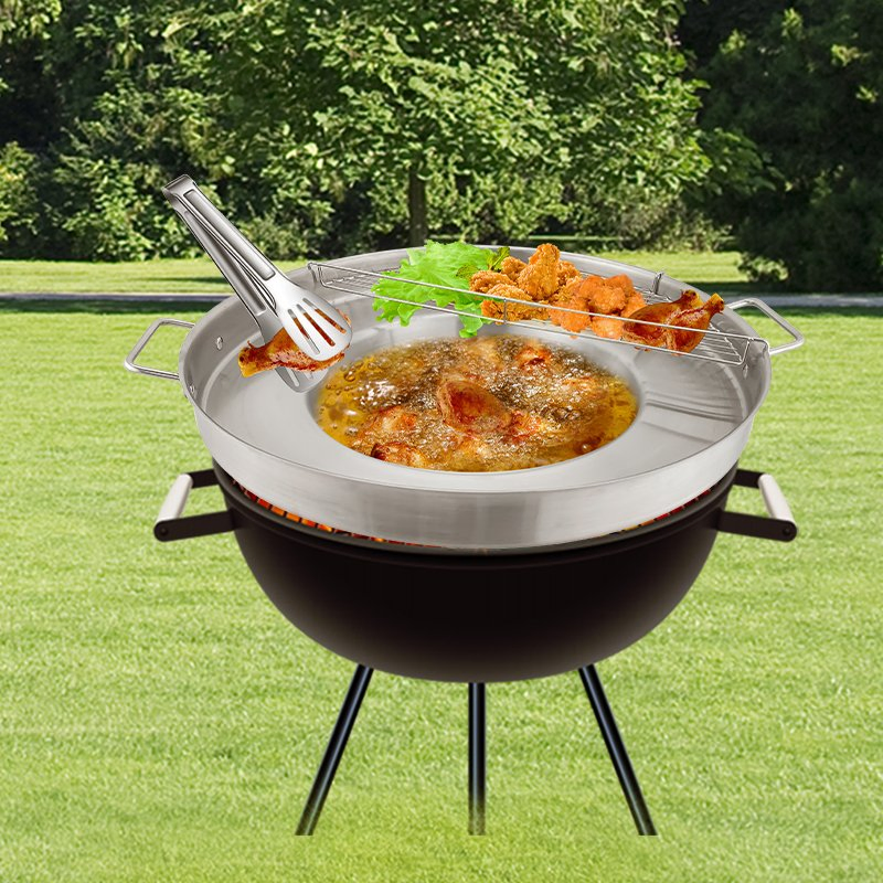 Профессиональная вогнутая сковорода-гриль для такос из нержавеющей стали