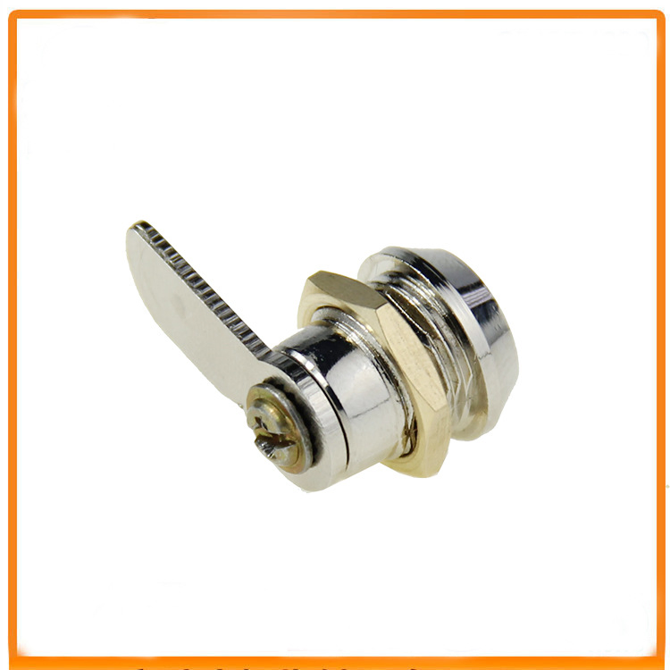 Cylinder Zinc Alloy Chrome Finish Tubular Cam Lock with Key