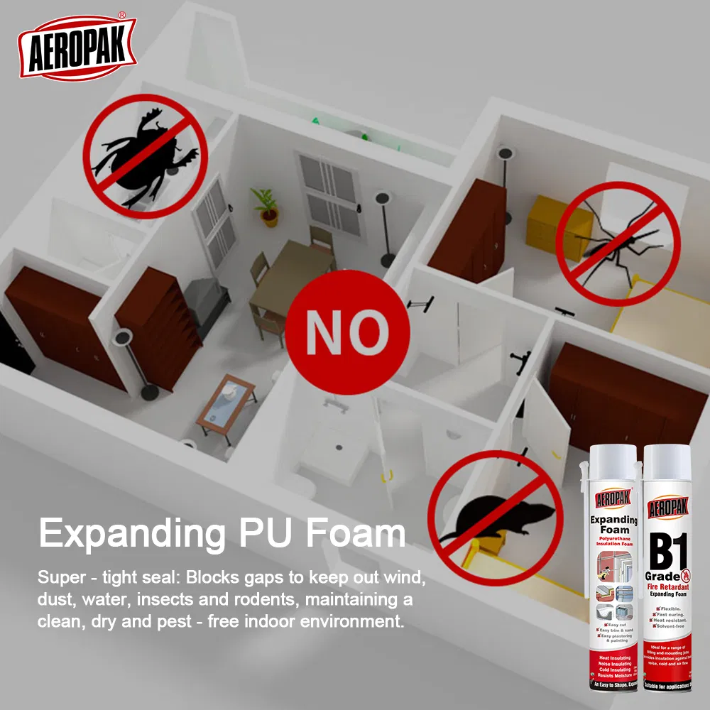 Aeropak Aerosol PU Polyurethane Expanding Foam Spray