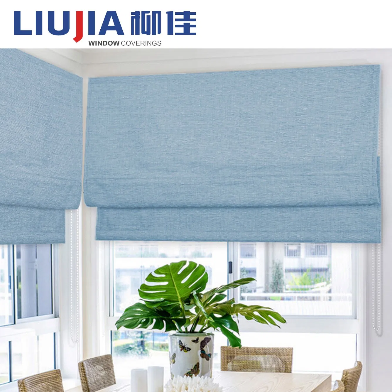 Pinch Pleats Roman Curtains Window Blind