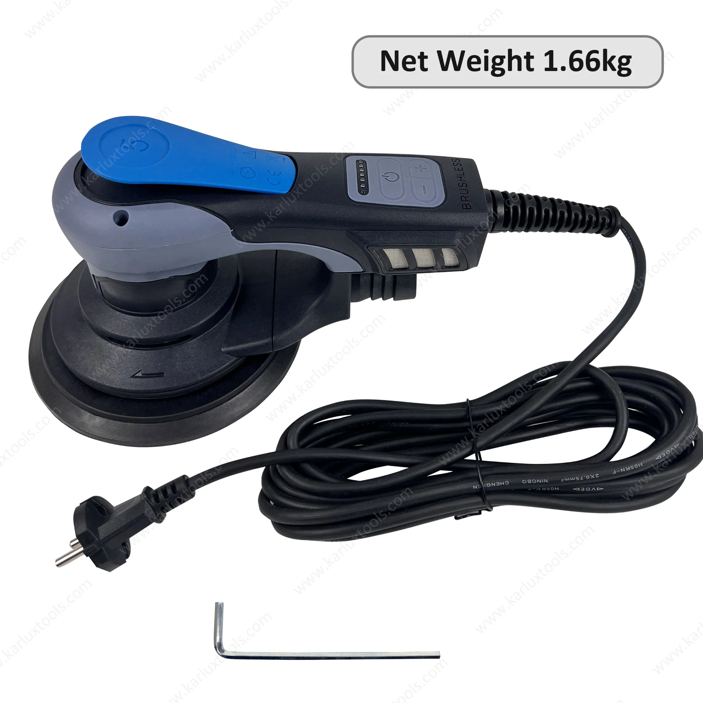 6inch 150mm 4, 000-10, 000rpm Variable Speed Central Vacuum Sander Factory Sanding Power Tools Electric Random Orbital Sander