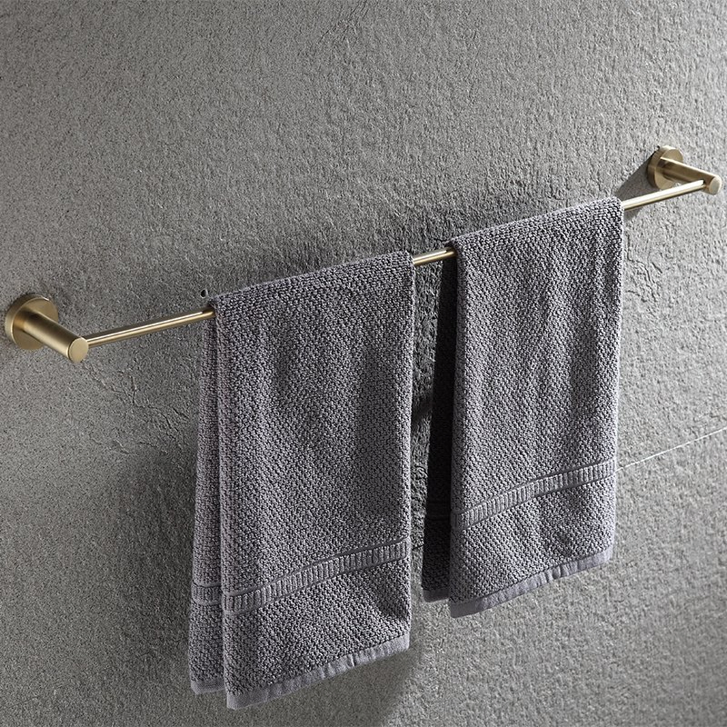 Wall Mounted Stainless Steel Towel Bar Bathroom Accessories Matte Black Towel Racks