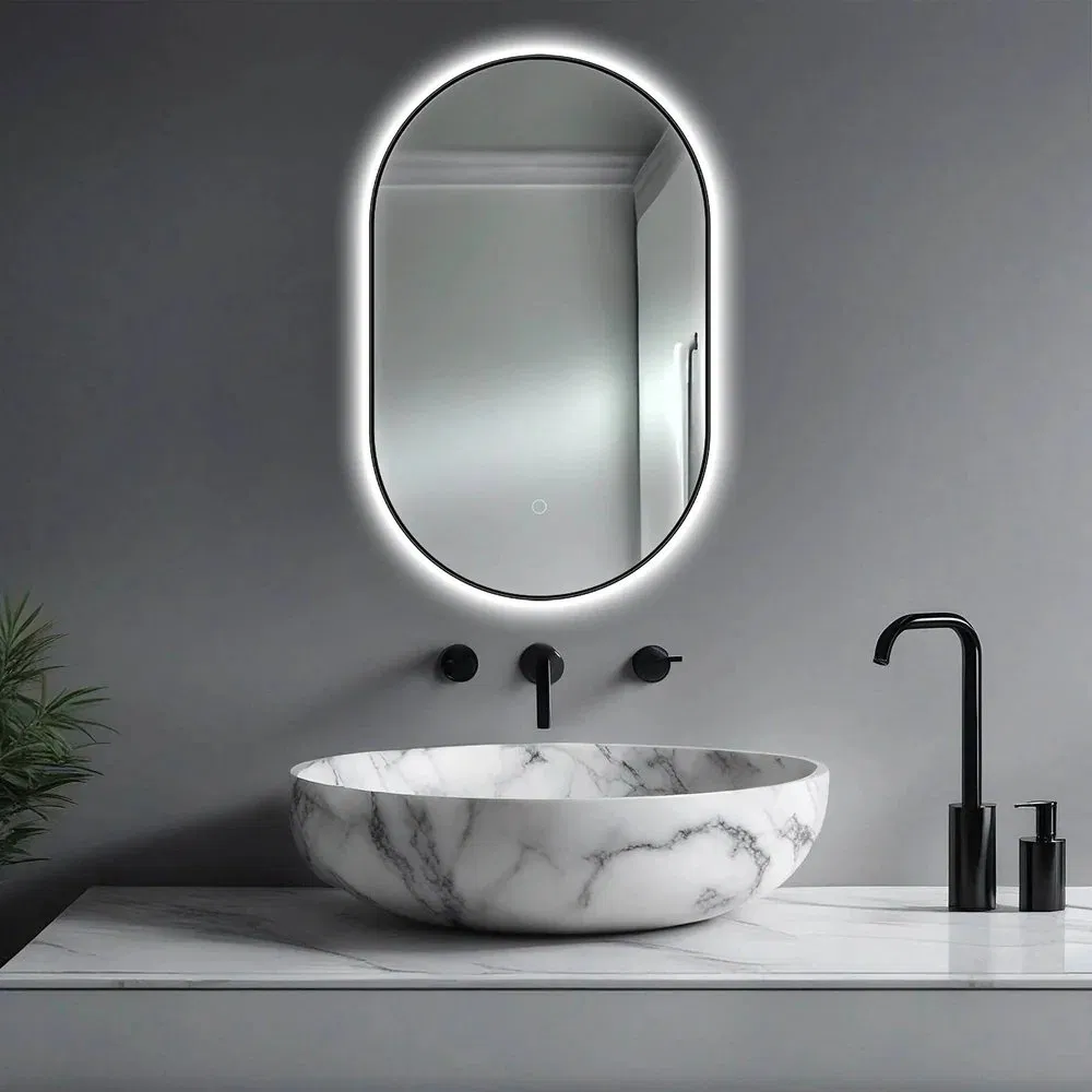 Hotel Modern LED Backlit Bathroom Mirror for Home Decor
