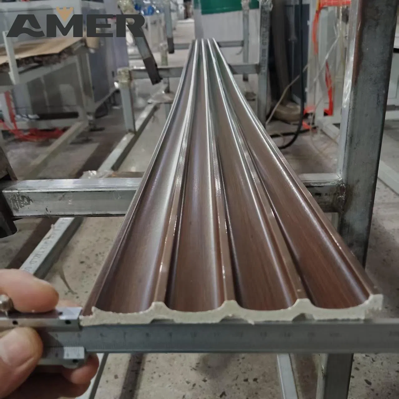 PS Wall Panel Polystyrene Grille Wood PS Fluted Wall Panel MDF Panelling for Walls