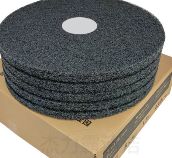 17-Inch Floor Scrubber Red Scouring Pad Black Waxing Pad