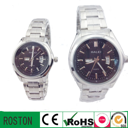 Alloy Case and Strap Quartz Movement Valentine's Watch