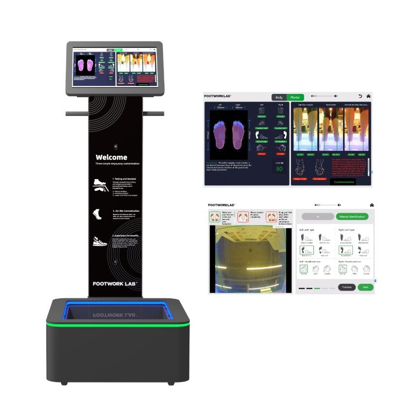 Orthopedic 3D Foot Scanner Personalized Templates Flat Foot Podoscope