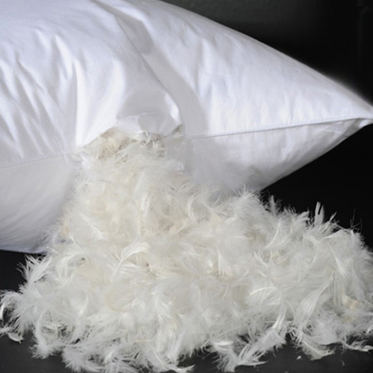RDS White Goose / Duck Feather Hotel Sofa Bolster Pillow Cushion