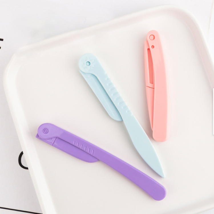 Hot Sell 3 PCS Foldable Facial Eyebrow Razor Stainless Steel Eyebrow Trimmer
