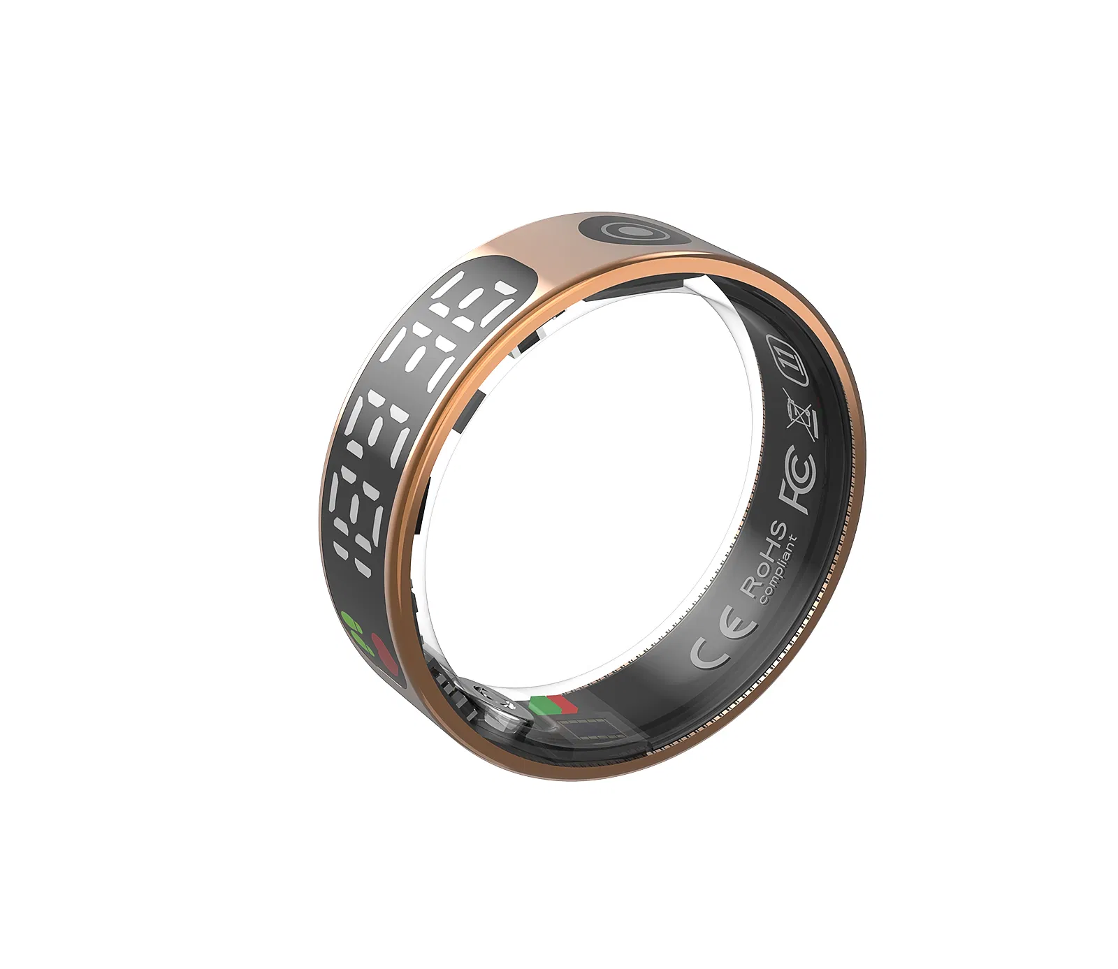 Умное кольцо с пульсометром и SpO2, мониторинг здоровья