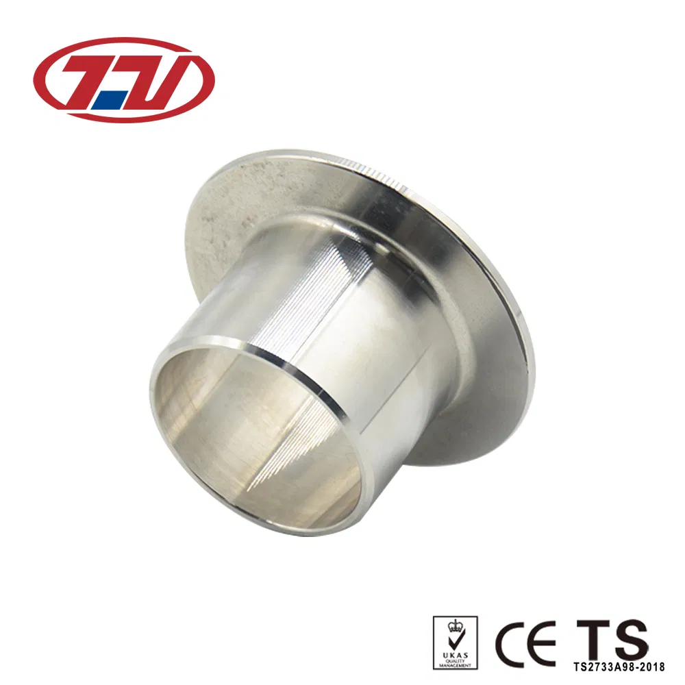 OEM Stainless Steel Sanitary PED Anti-Corrosion Weld Stub End with Flanges