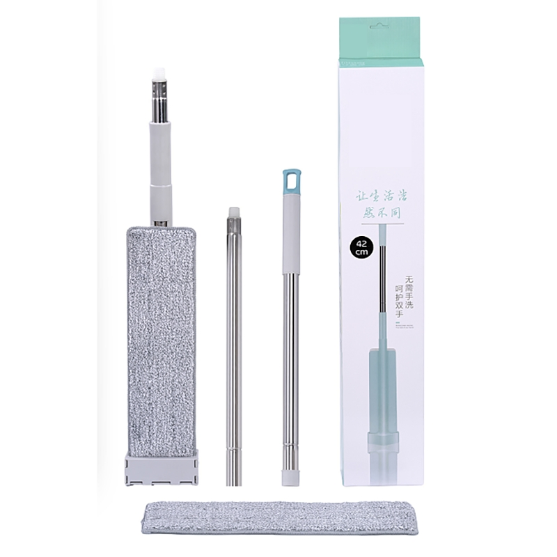 Microfiber Flat Mop Dust Removal Mop Self-Squeezing Flat Mop Dual-Use Mop (Dry & Wet) Floor Cleaning Mop Office Cleaning Mop Hands-Free Flat Mop