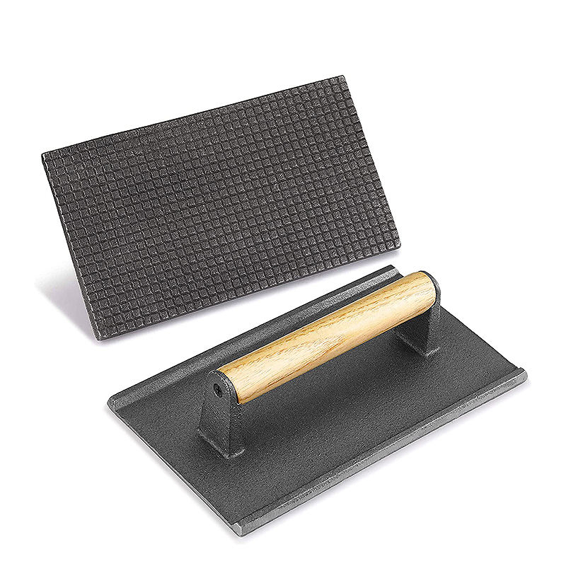 Customized Grill Press Cast Iron Meat Press Smash Burger Press