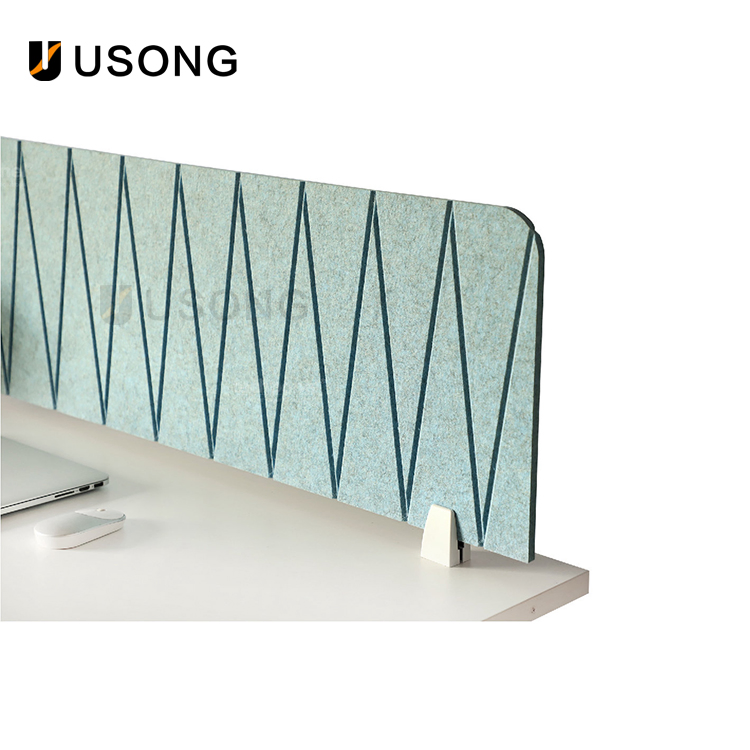 Lift Table Baffle Soundproof Baffle Screen 100% Polyester Fiber Office Partition