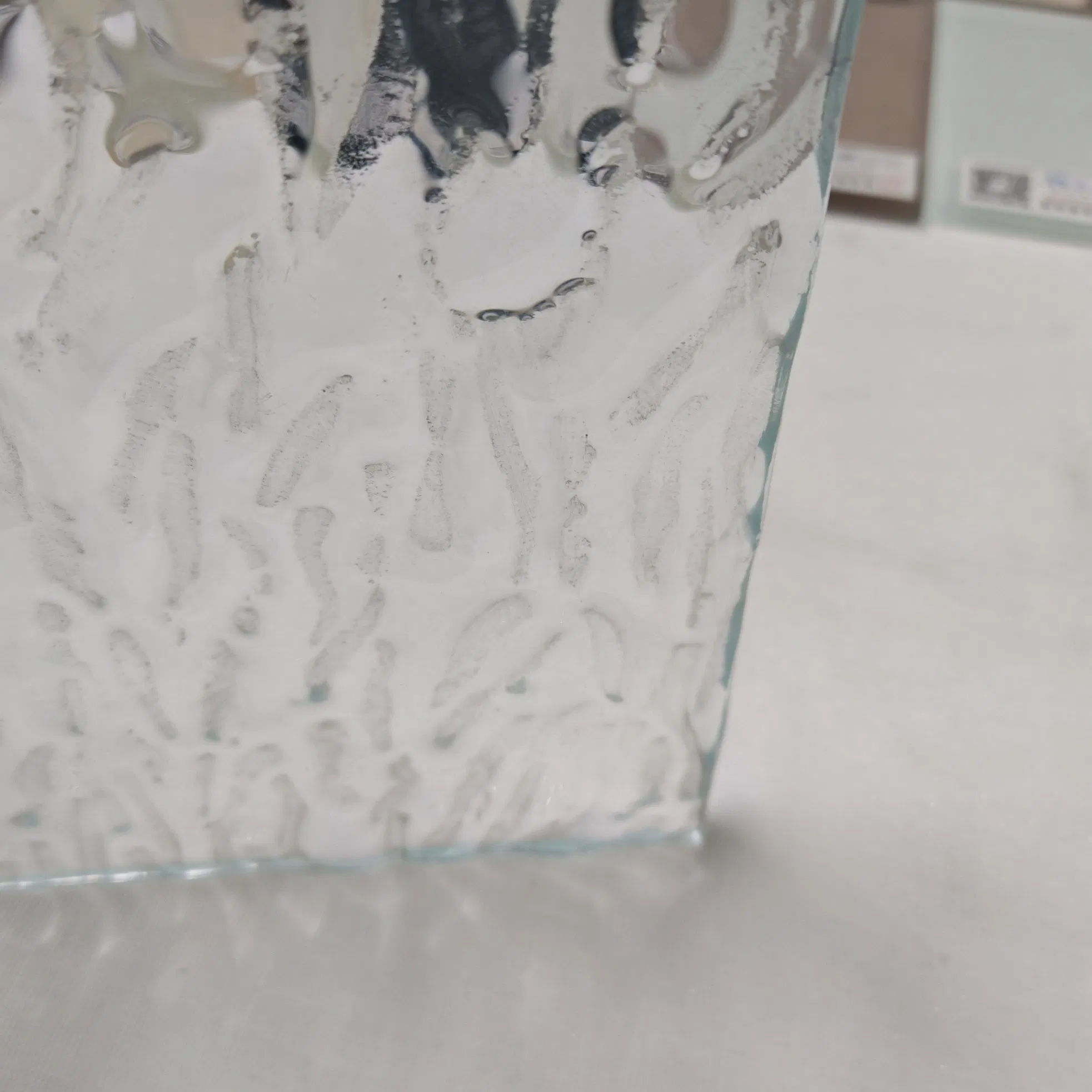 Tempered Wave Shape Fused Glass Clear Art Glass for Building Curtain Walls