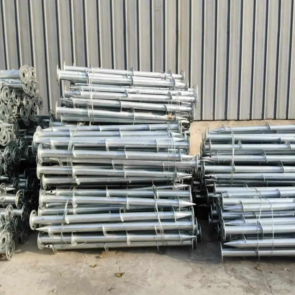 Винтовые сваи Q235B Q355 с горячим цинкованием для солнечных систем