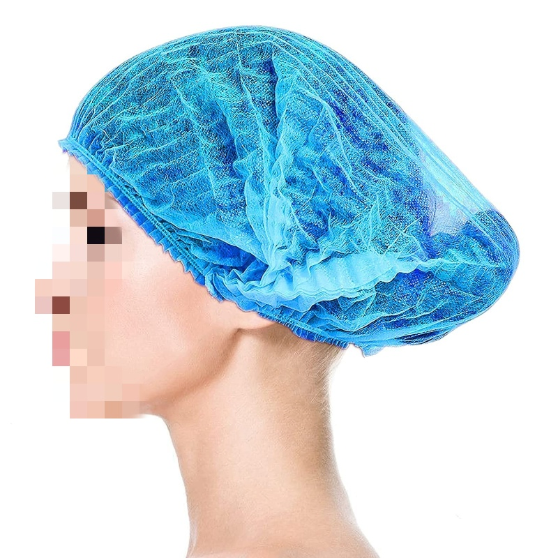 High Quality Disposable PP Non-Woven Clip Cap / Mob Cap, with Single Elastic