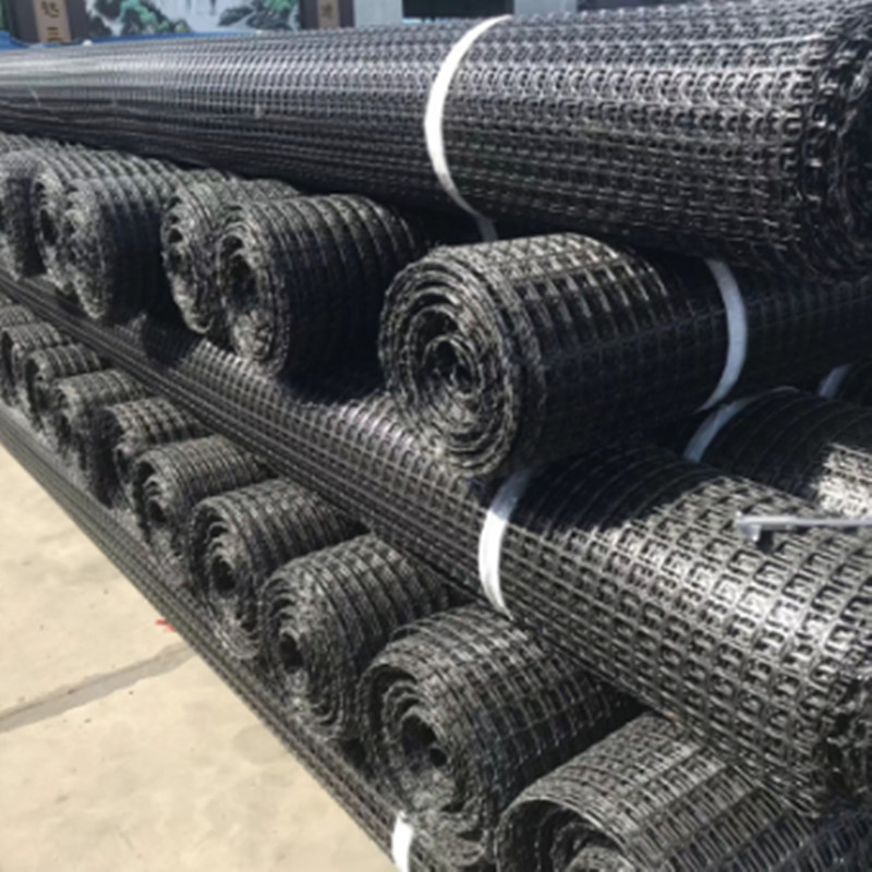 Biaxial Geogrid Geotextile Grid Plastic Grass Paver Grid Plain Polyester Geogrid