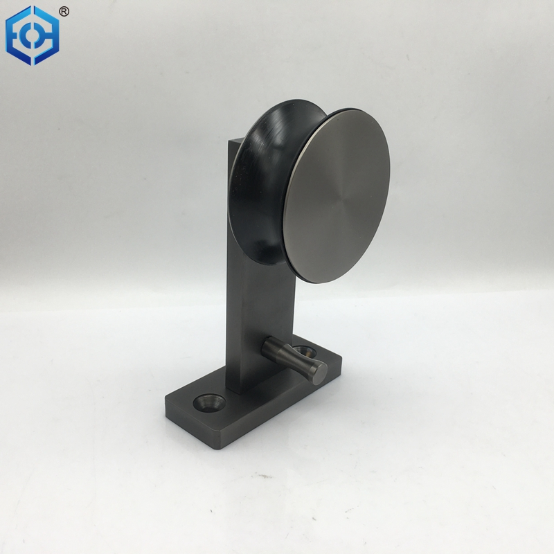 Grey Stainless Steel Standard Wheel Top Mount Barn Door Hardware Kit