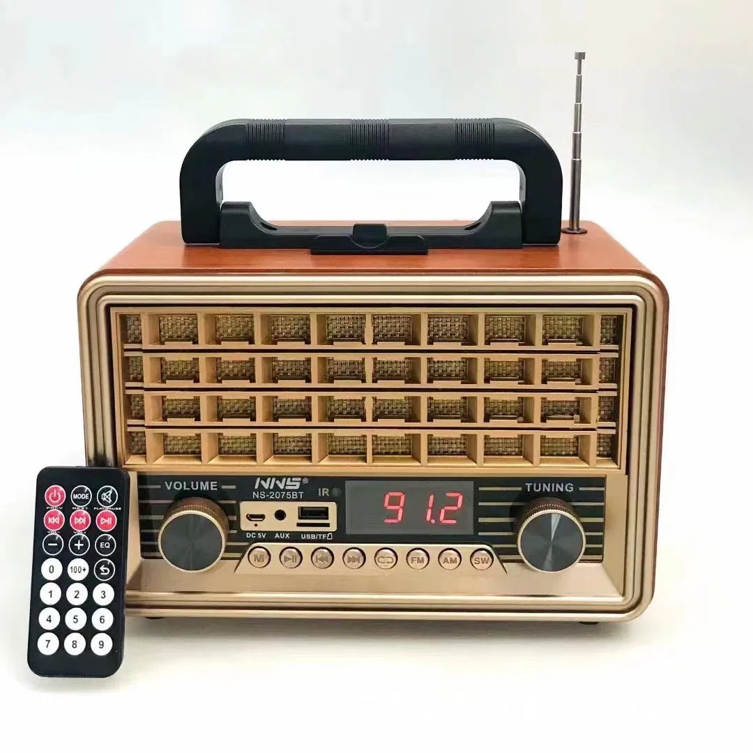 Ретро радио NS-2075BT с Bluetooth, деревянный корпус