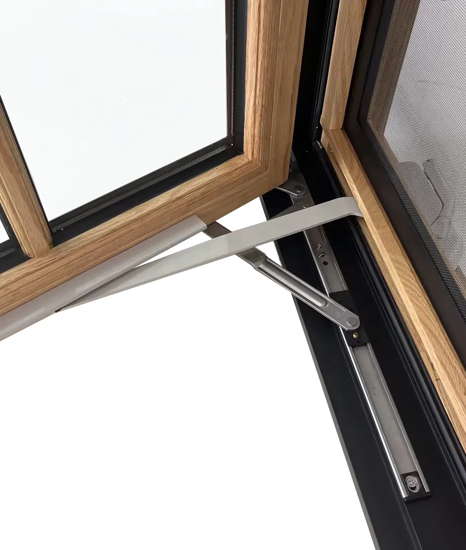 Penjoy Factory Price Aluminum Clad Wood Casement Window for Home