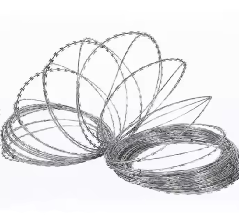 Galvanized Razor Wire Roll Steel Barbed Wire Fence for Outdoor Razor Wire Mesh