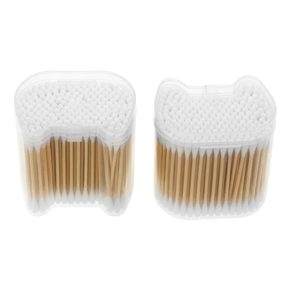 Gentle Touch Sturdy Bamboo Stick Disposable Cosmetic Cotton Swab