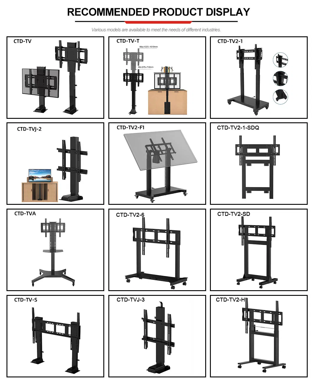 32 70 Remote Control Motorized Electric Tilt Flat Screen TV Lift Mechanism Frame Stand