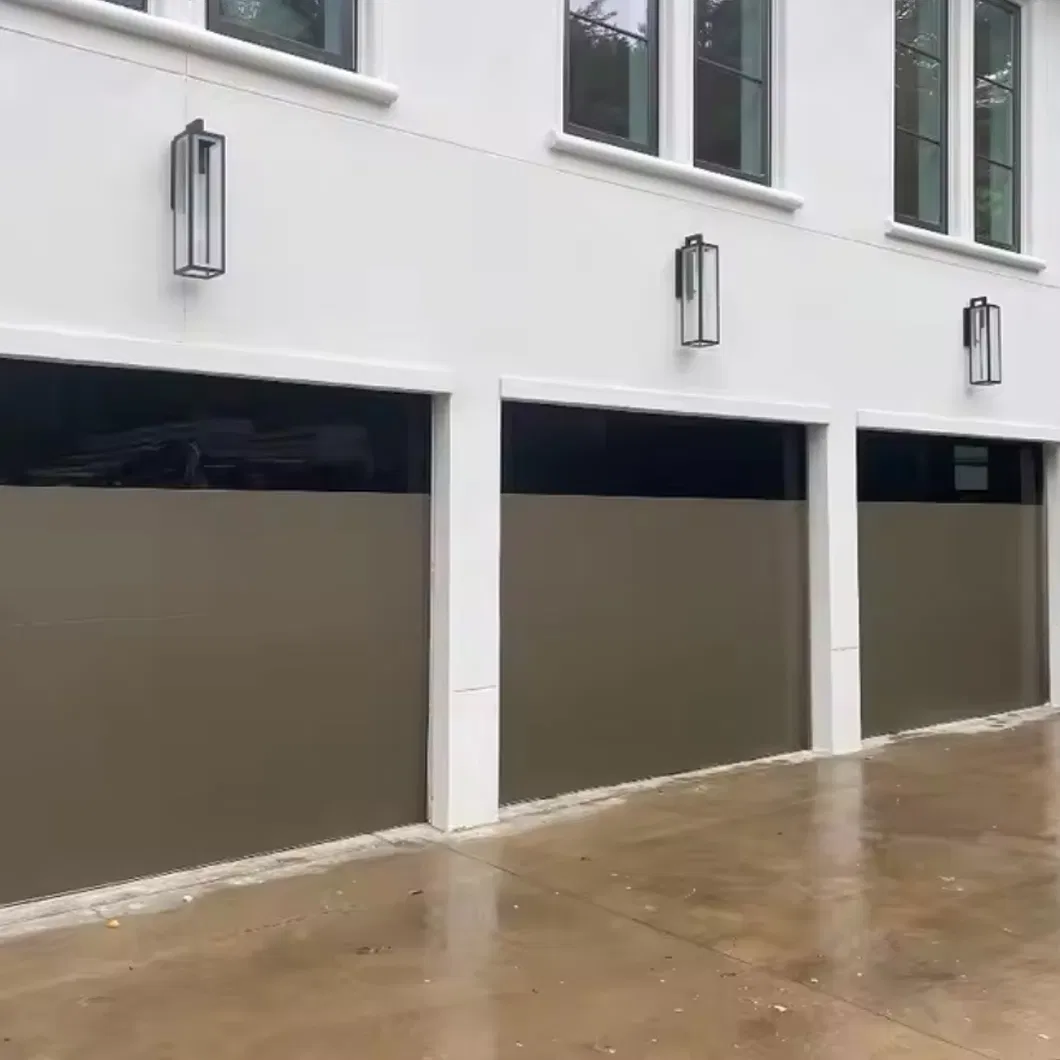 High Speed Operation Insulated Aluminum Automatic Sectional Garage Door for Busy Family Homes and Villas