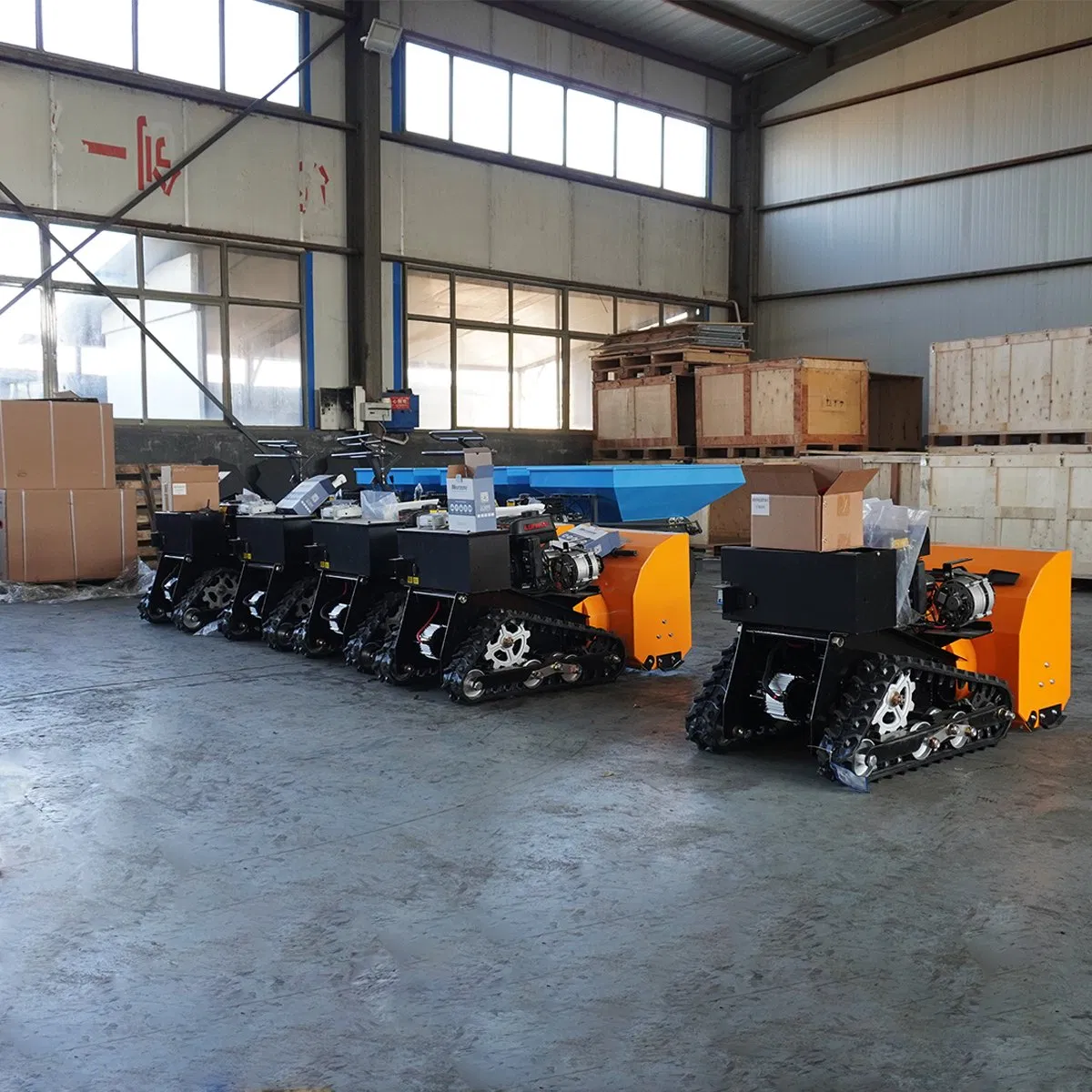 Convenient Snow Blower with Gas Engine and Electric Motor