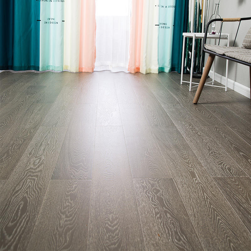 Инженерная доска дуб светло-серая 15мм с подогревом