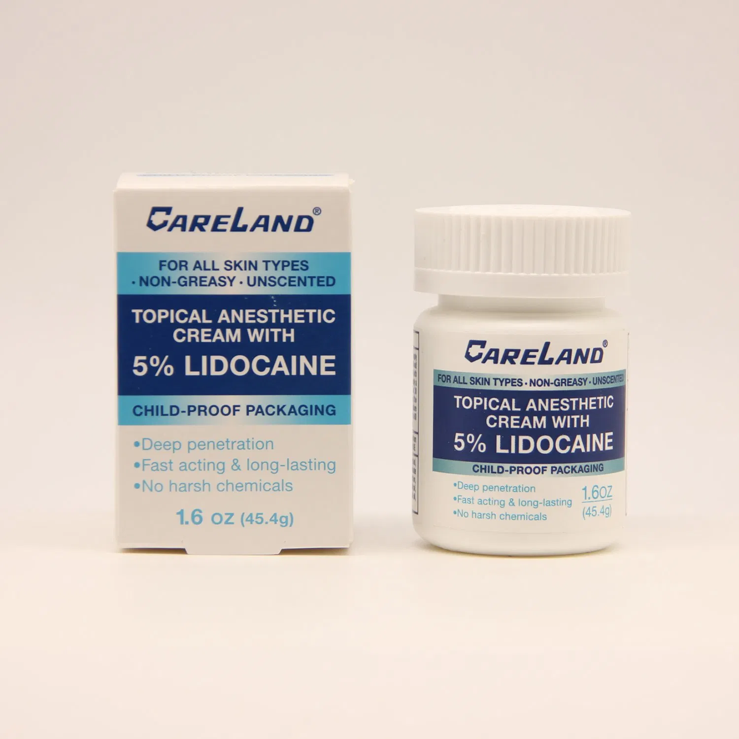 OEM Factory Wholesale OTC 45.4G 5% Lidocaine Numbing Cream for Pain