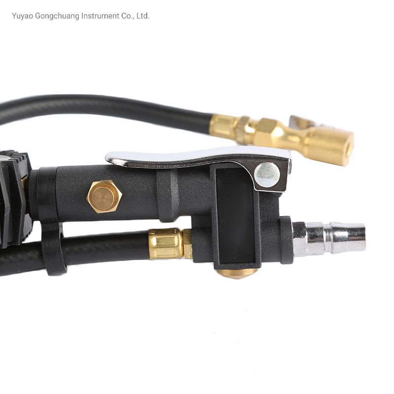 Цифровой шинный манометр-насос с дисплеем, усиленный