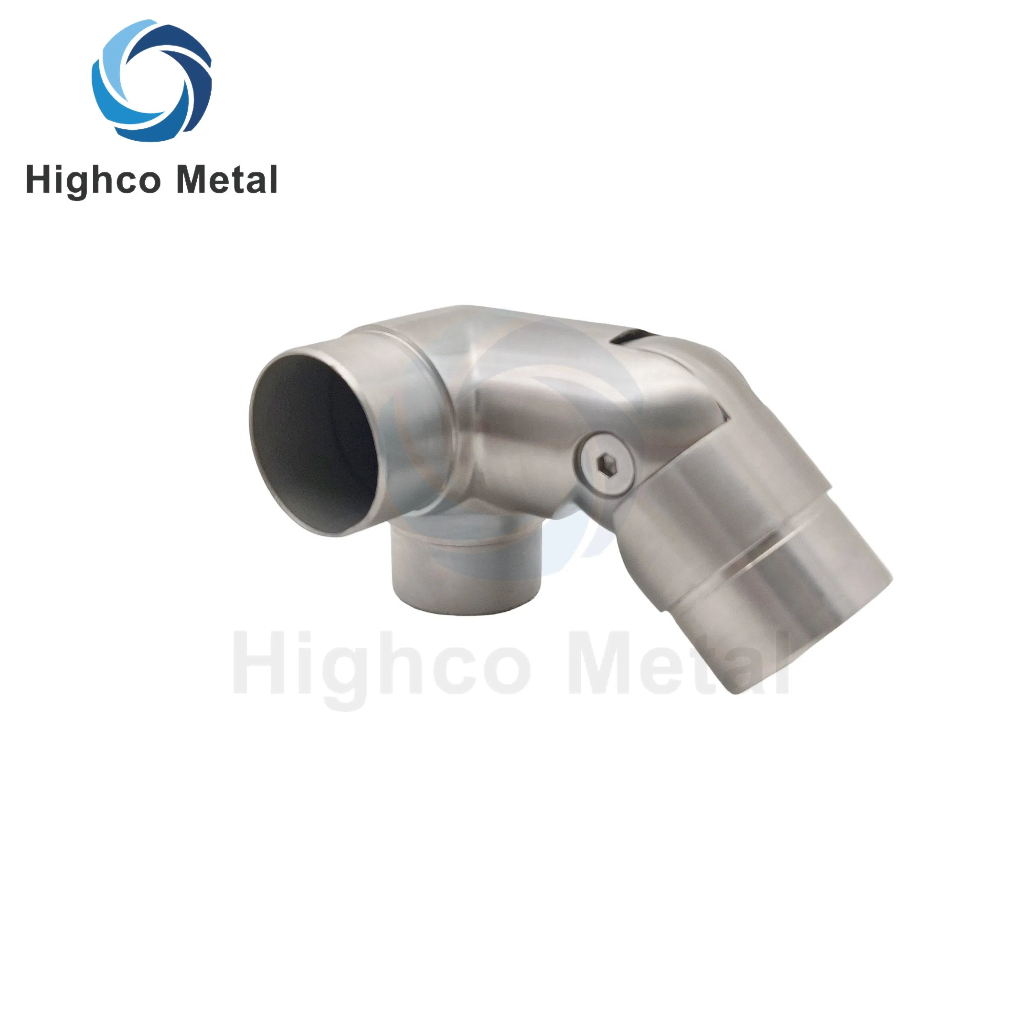 50.8mm Adjustable Joiner Stainless Steel Stair Handrail Railing Fittings
