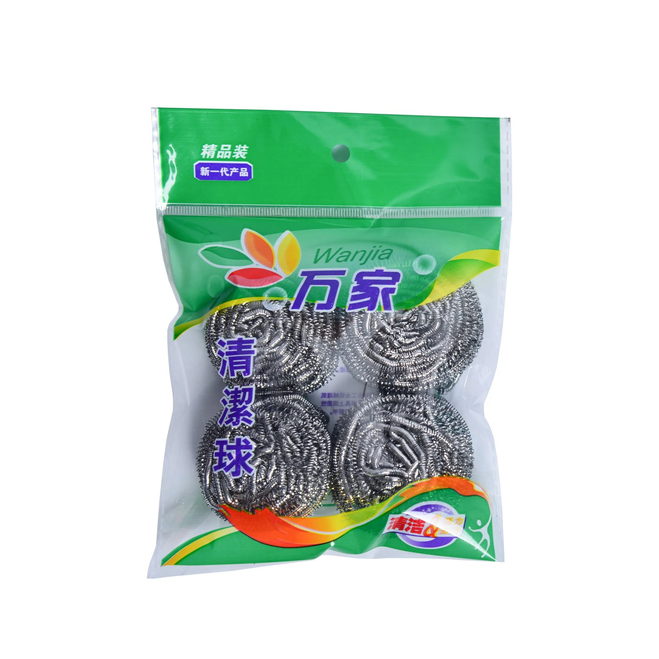 Factory Wholesale 410 Stainless Steel Sponges Scrubbing Cleaner Steel Wool Scrubber