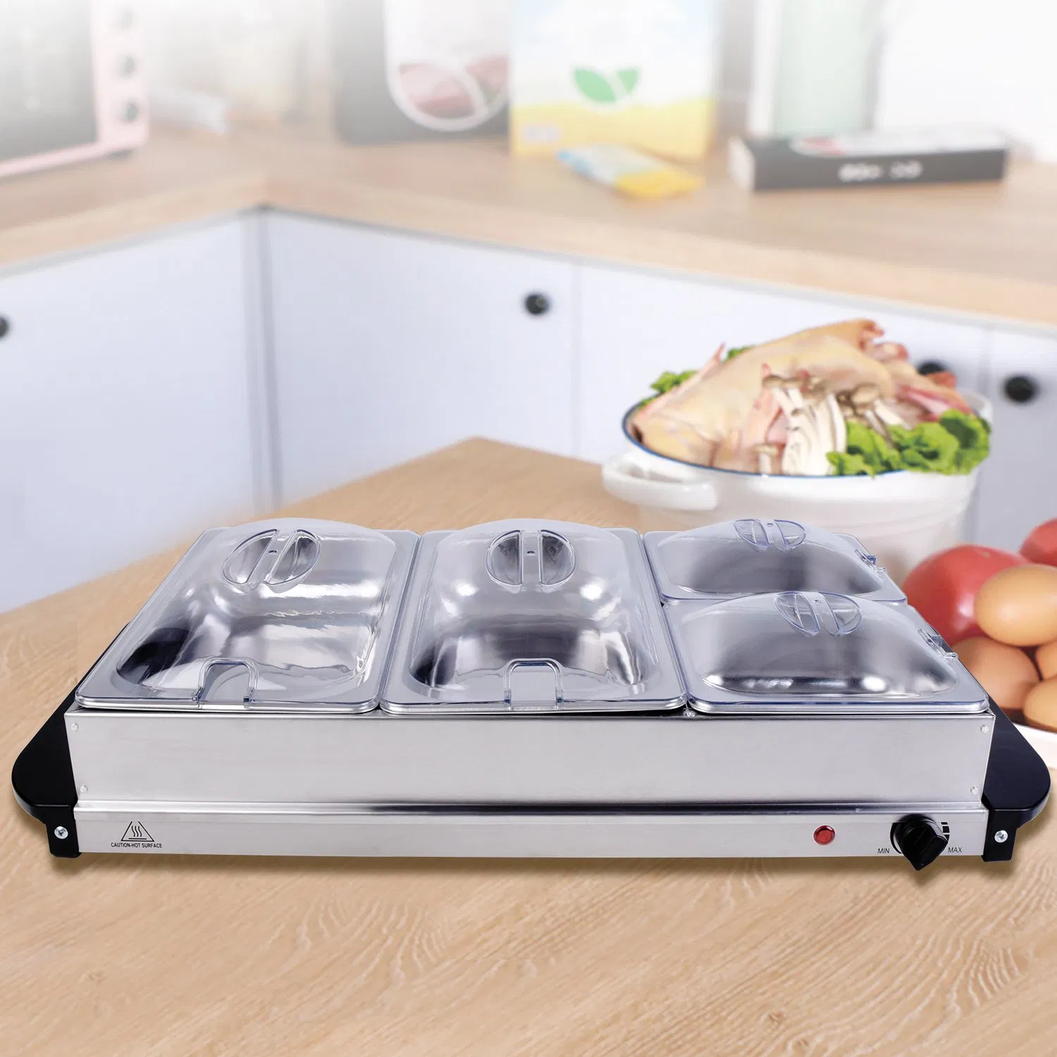 Luxury Stainless Steel Chafing Dish Induction Chafing Dish Food Buffet Warmer