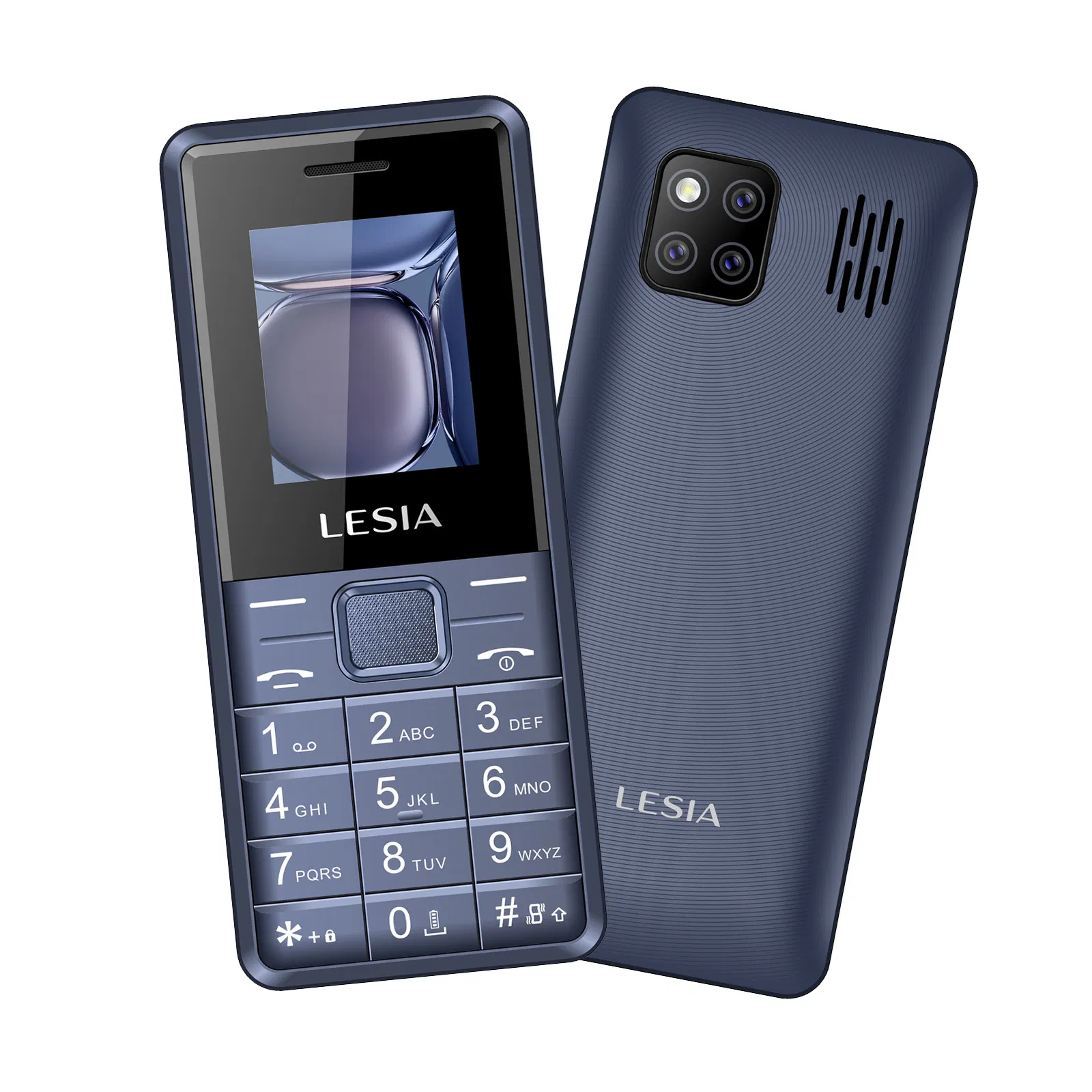Кнопочный телефон 2G Lesia179 с большой клавиатурой и фонариком