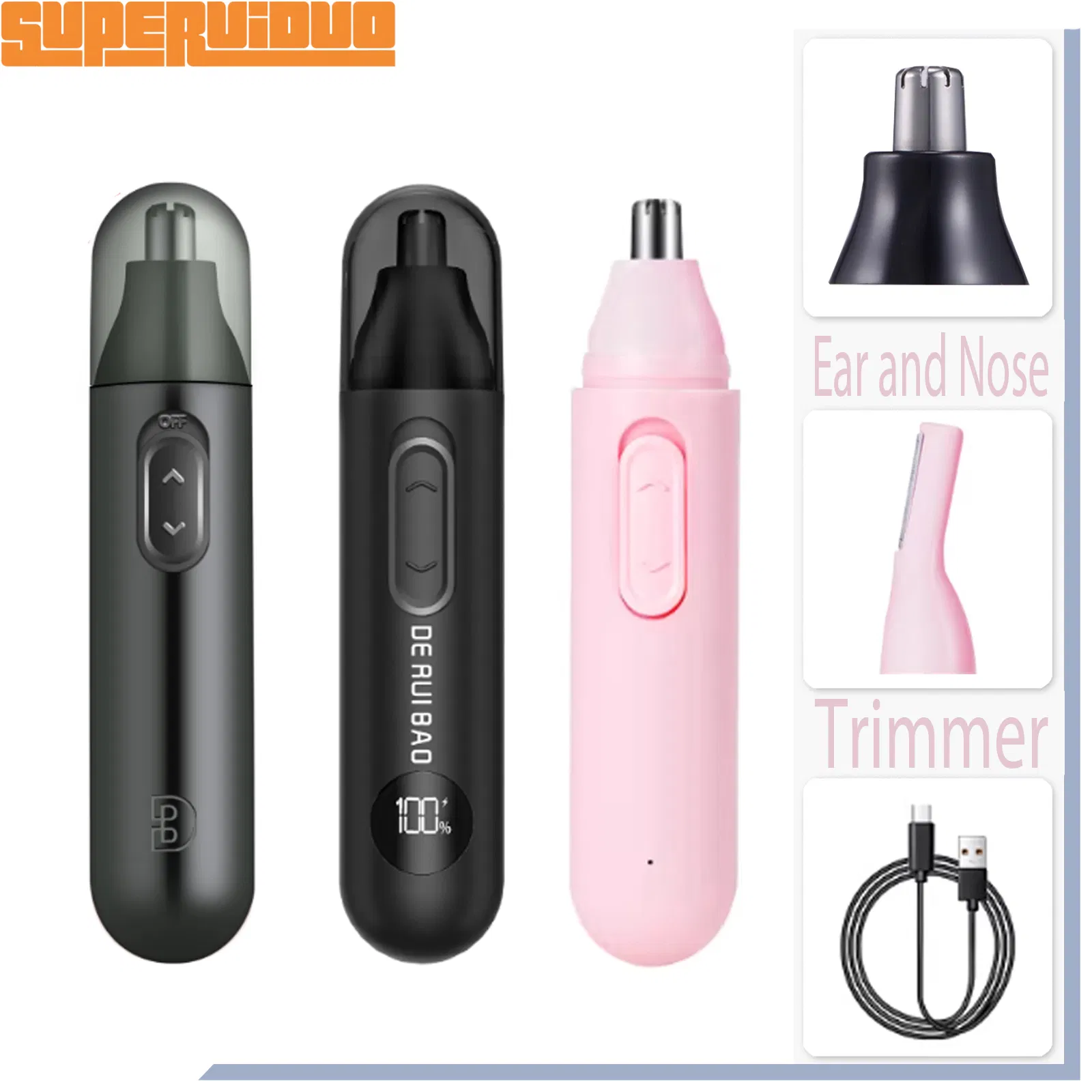 High-Performance Rotating Shaving Device Nose Hair Trimmer
