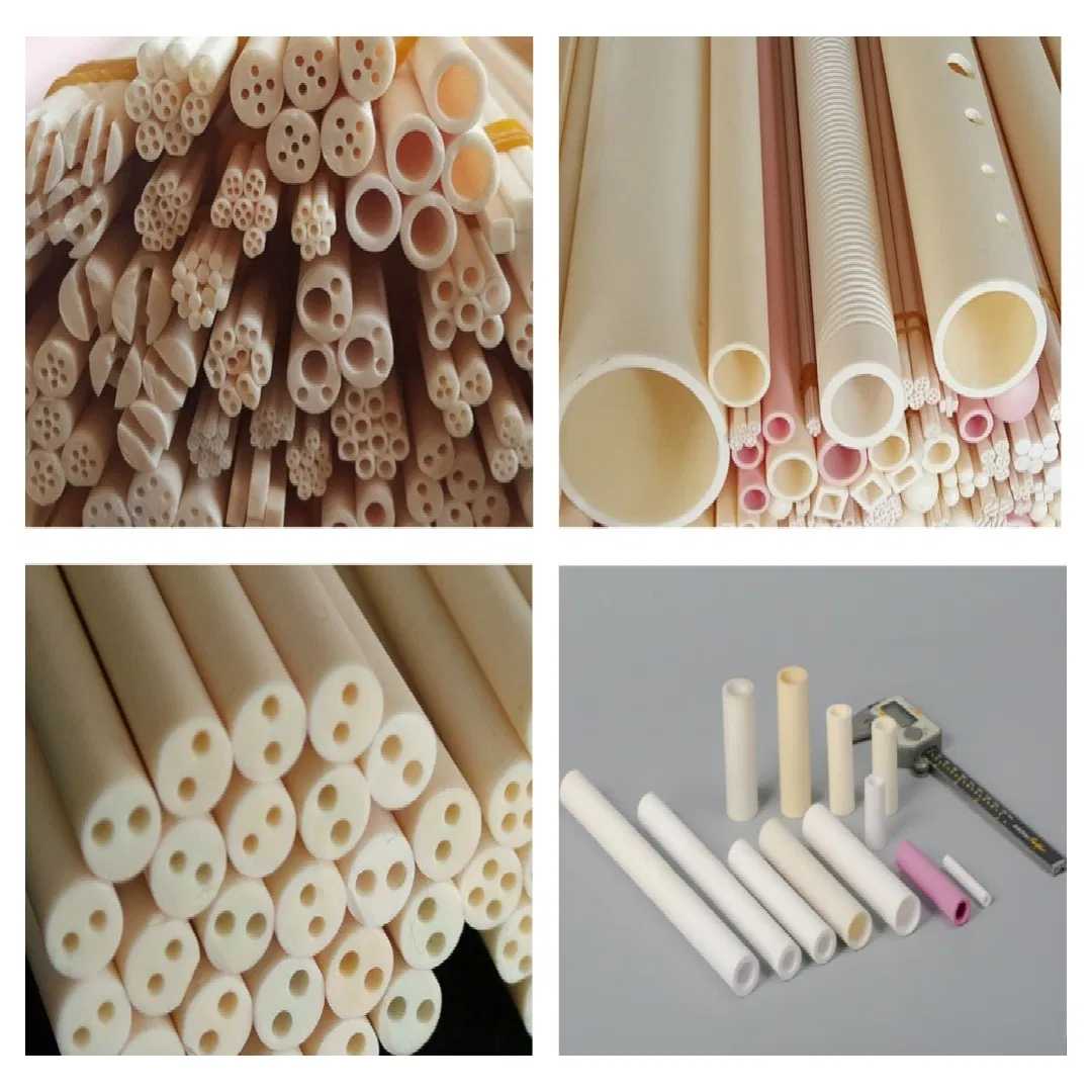 3mm 5mm 6mm 7mm 8mm White Pink 99 Al2O3 High Alumina Ceramic Rod / Solid Tube