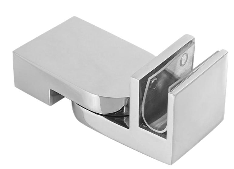 Bathroom Shower-Enclosure Hardware Accessories Patch-Fitting 304-Stainless-Steel Adjustable Swiveling Glass-to-Pipe Bracket