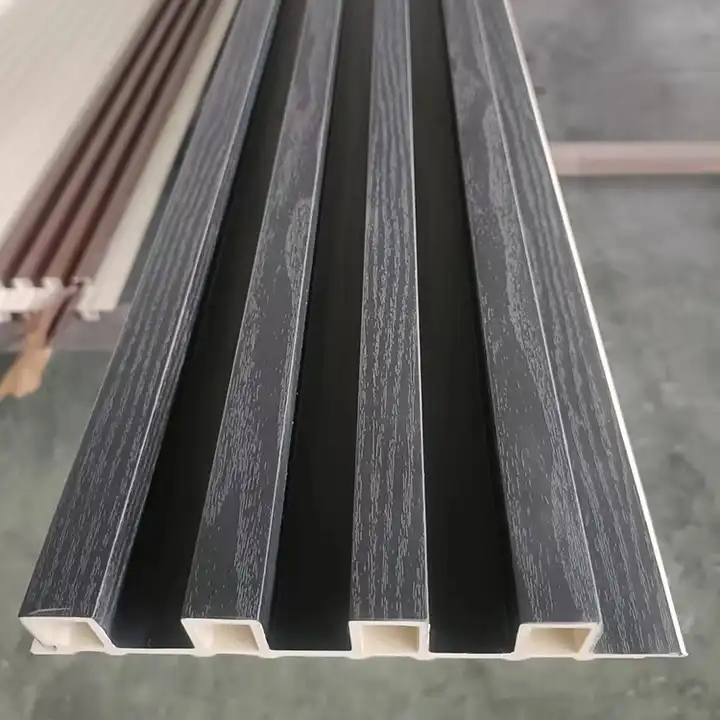 Factory Direct WPC Wall Panel Wood Plastic WPC Ceiling Slat Cladding Fluted Indoor Wall Panel for Interior Decoration