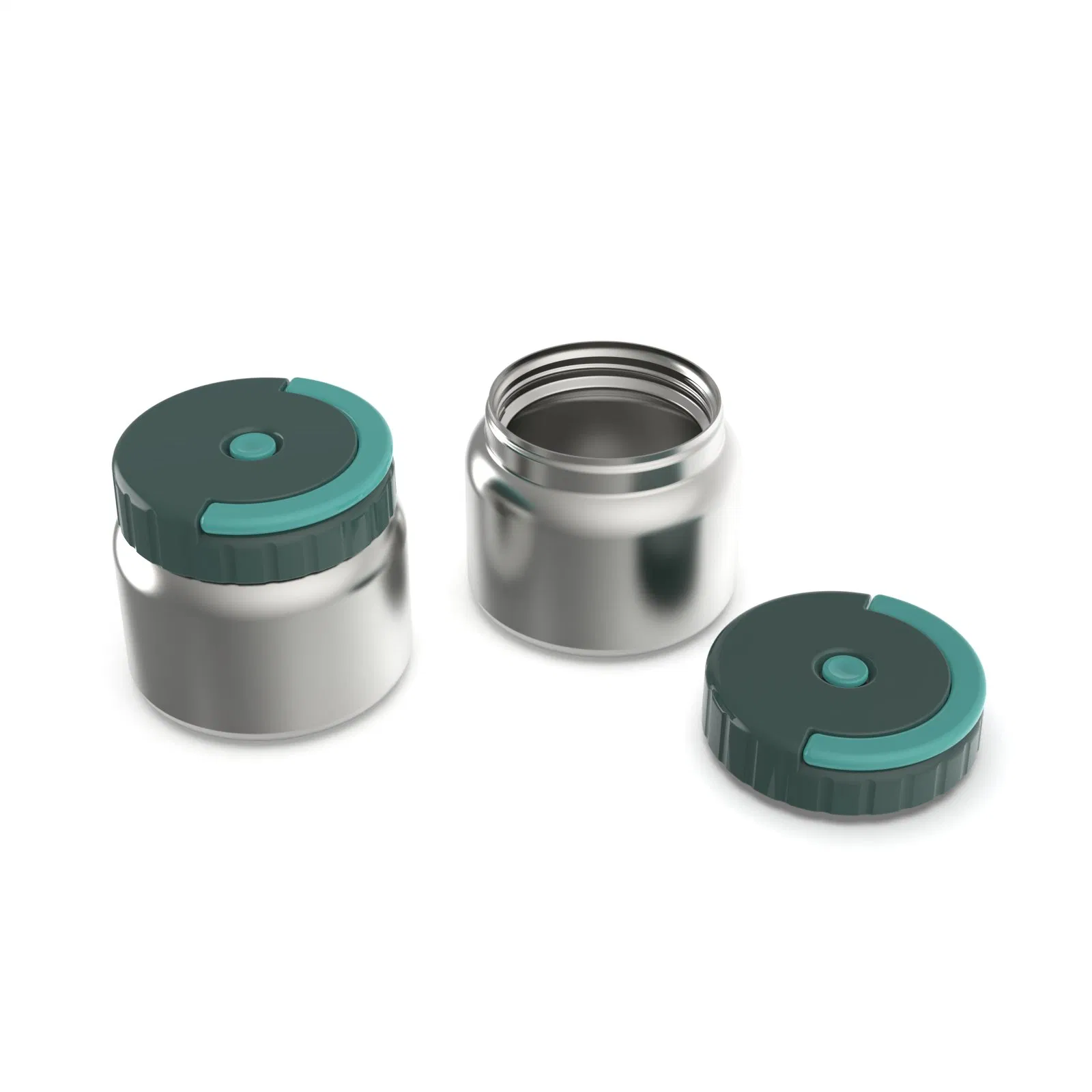 Aohea Obm ODM Insulated Food Jar Set – 25.4oz & 17oz Stainless Steel Containers with Folding Spoon and Carrying Bags – Leak Proof Keeps Food Hot or