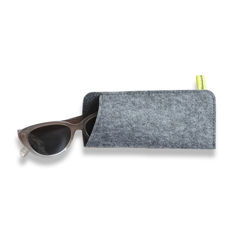 Anti-Scratch Eyewear Case Portable Felt Glasses Pouch for Men and Women Protective Sunglasses Bag