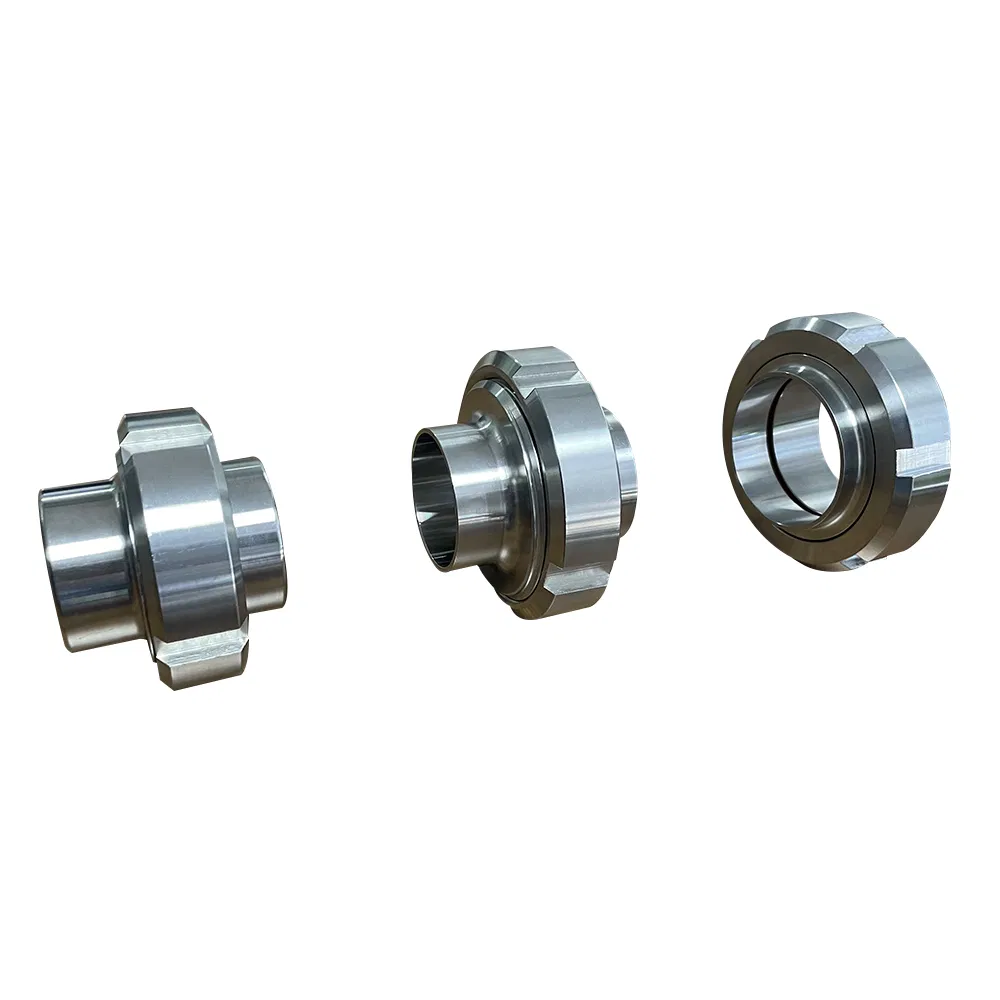 China 304 316L Stainless Steel EPDM Complete Clamp Union Set for Food Processing