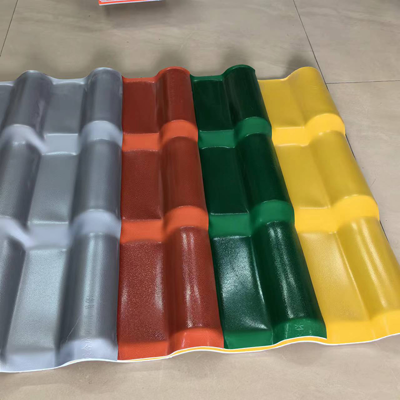 ASA Insulation Waterproof Polycarbonate PVC UPVC Roof panel Tile Corrugated Color Coated Plastic Roofing Sheet for House